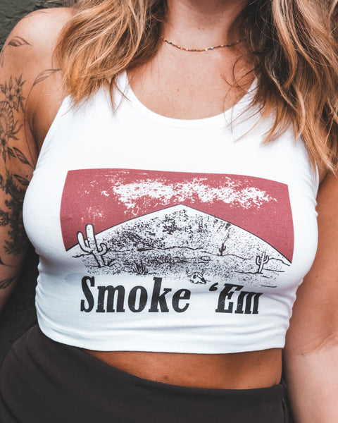  Smoke Em Crop Tank