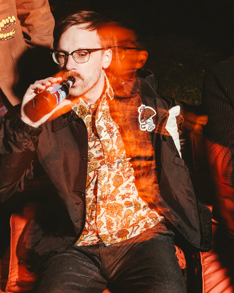 Mushroom Friends Button Up