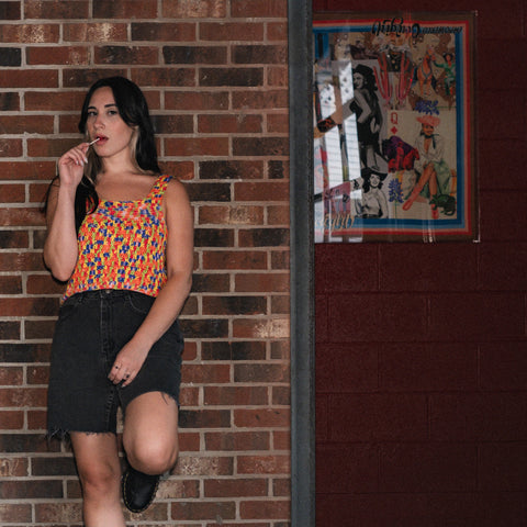 Rainbow Crochet Top