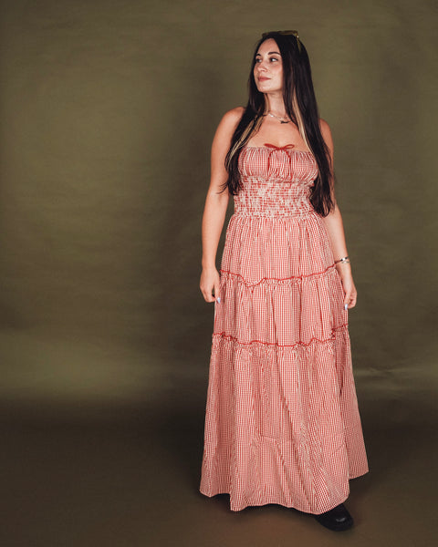 Abigail Smocked Waist Maxi Dress