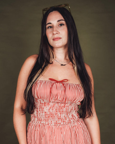  Abigail Smocked Waist Maxi Dress