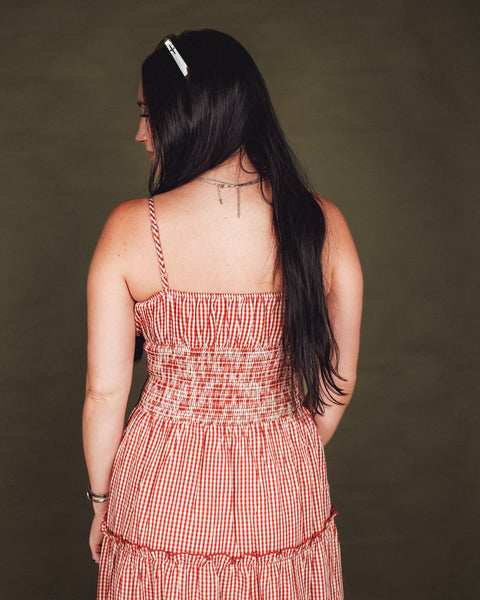  Abigail Smocked Waist Maxi Dress