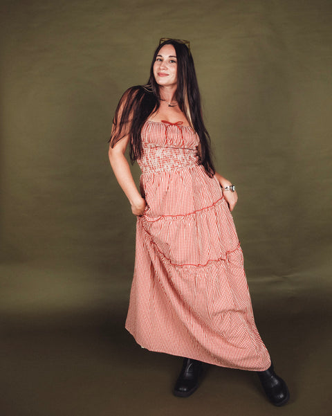 Abigail Smocked Waist Maxi Dress