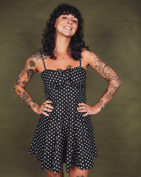 Polka Dot Fit & Flare Mini