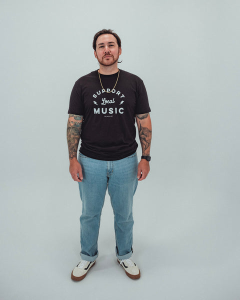 Old School Support Local Music Tee