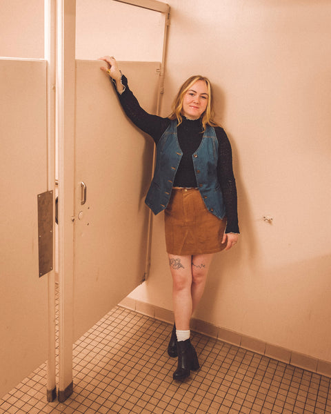 Corduroy Mini Skirt