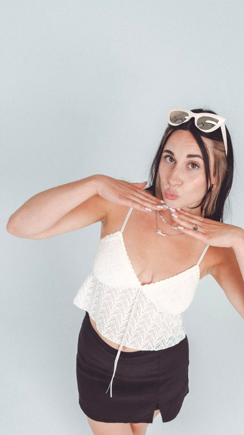 Lace Trim Cami Top