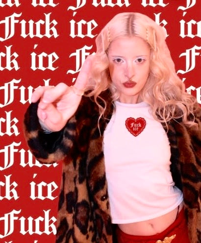 Fuck Ice Heart Tee