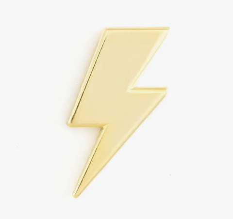 Bowie Bolt Gold Pin