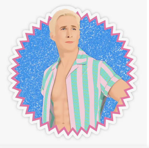 Barbie Movie Ken Ryan Gosling Sticker