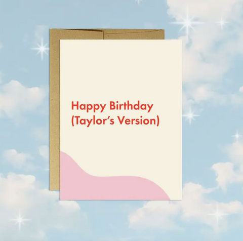 Happy Birthday (Taylor's Version) Card