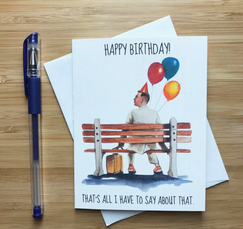 Forrest Gump Birthday Card