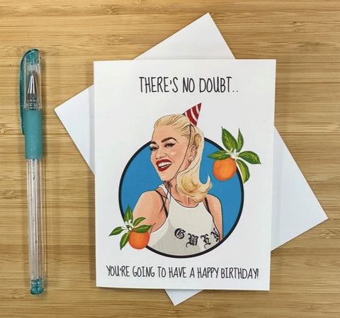 Gwen Stefani 'no Doubt' Birthday Card