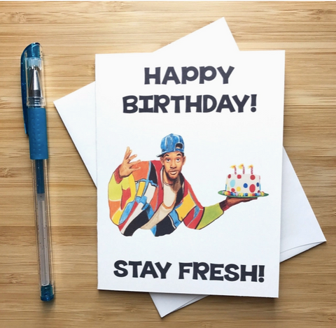 Fresh Prince Birthday Card