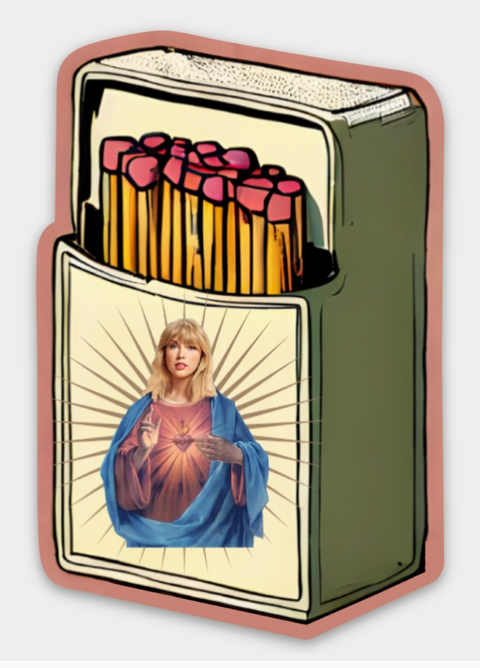 Saint Taylor Match Box Sticker