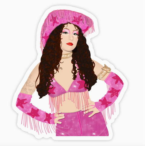  Chappell Roan Pink Pony Club Sticker