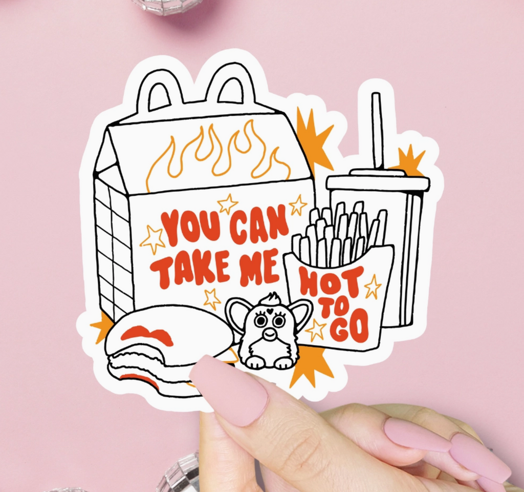 To Go Sticker Menu Hot To Go Meal Sticker – Modern Legend, LLC.
