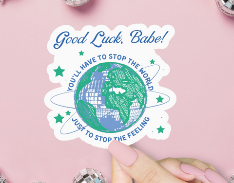 Good Luck, Babe! Sticker