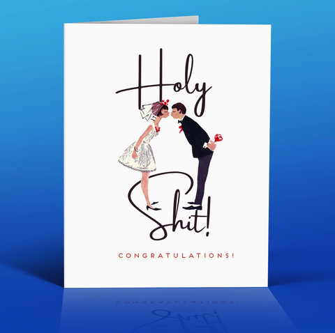 Holy Shit! Wedding Card