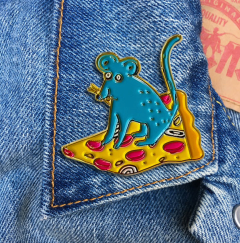 Pizza Rat Pin