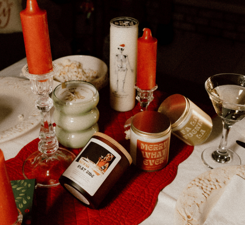 Tuff Peach Funny Holiday Candles