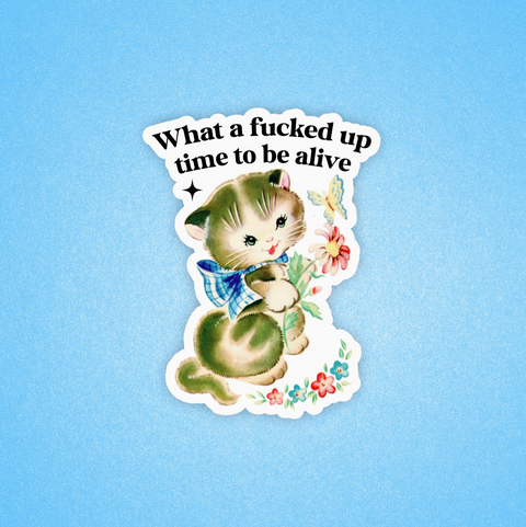  What A Fucked Up Time Sticker