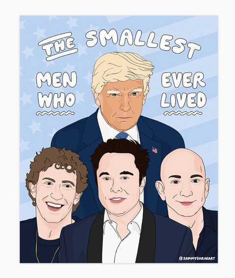 Smallest Men Who Ever Lived Sticker