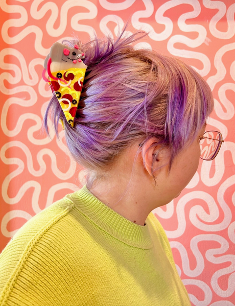  Pizza Rat Hair Clip
