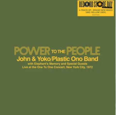  RSD 2025 - John Lennon, Yoko Ono - - Power To The People - Live at the One-To-One Concert, New York City, 1972