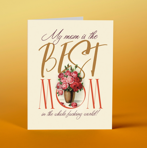  Best Mom In The World Mother's Day Card