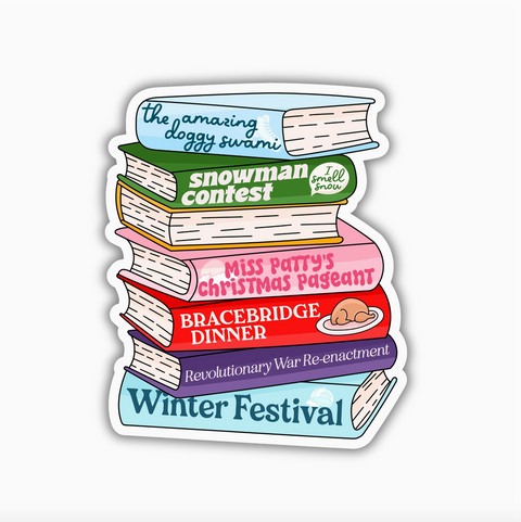 Gilmore Girls Winter Book Stack