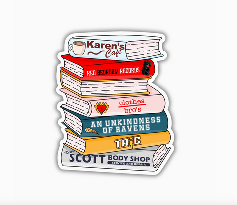 One Tree Hill Book Stack Sticker