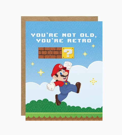 You're Retro Mario Card
