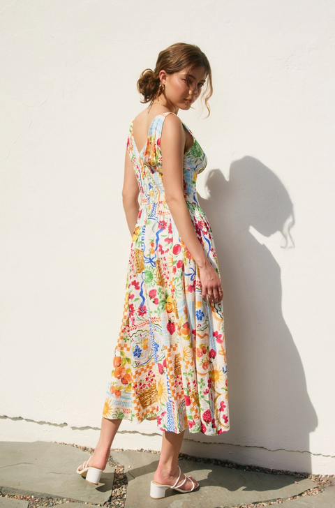  Sweetest Thing Plunging Midi Dress