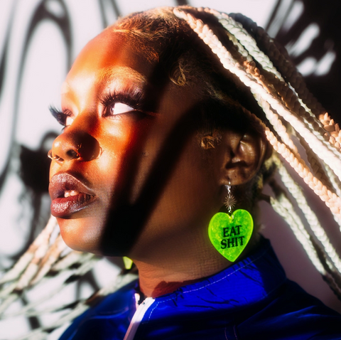 Eat Shit Acrylic Earrings