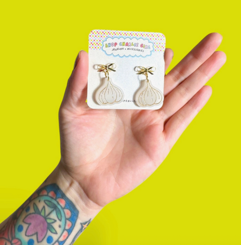 Garlic Earrings