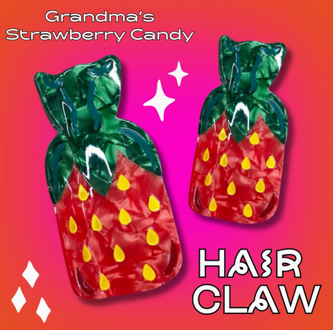 Strawberry Candy Hair Clip