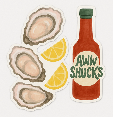 Aww Shucks Sticker