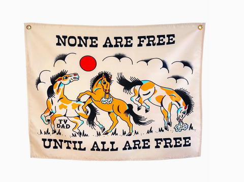 Solidarity Stallions Wall Flag