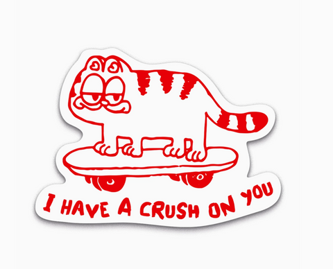 I Have A Crush On You Bootleg Sticker