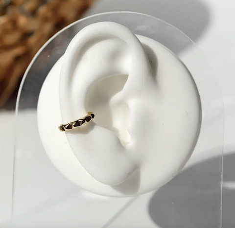 Edge Gold Cuff Earring
