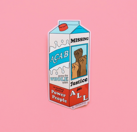 ACAB Milk Carton Sticker