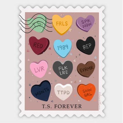Taylor Swift Forever Eras Stamp Sticker