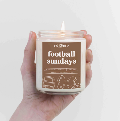 Football Sundays Candle