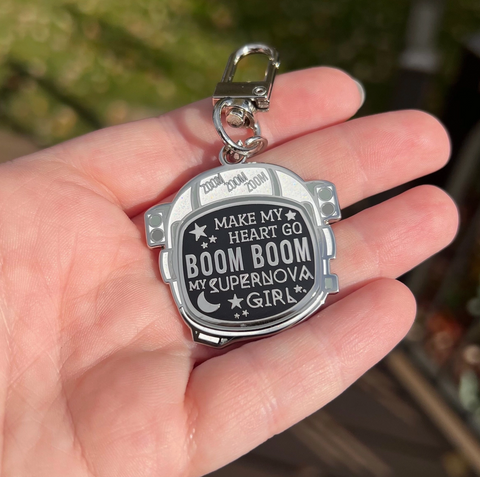 "Zoom Zoom" Zenon: Girl Enamel Keychain