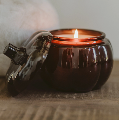 Hello Fall Pumpkin Jar Candle