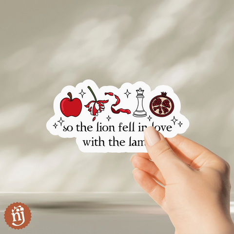 So the Lion Fell in Love with the Lamb Sticker