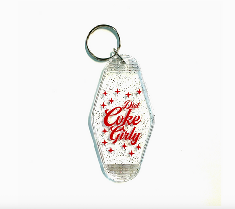 Diet Coke Girly Keychain