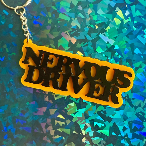 Nervous Driver Keychain