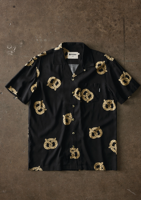  Don't Get It Twisted Pretzel Button Down